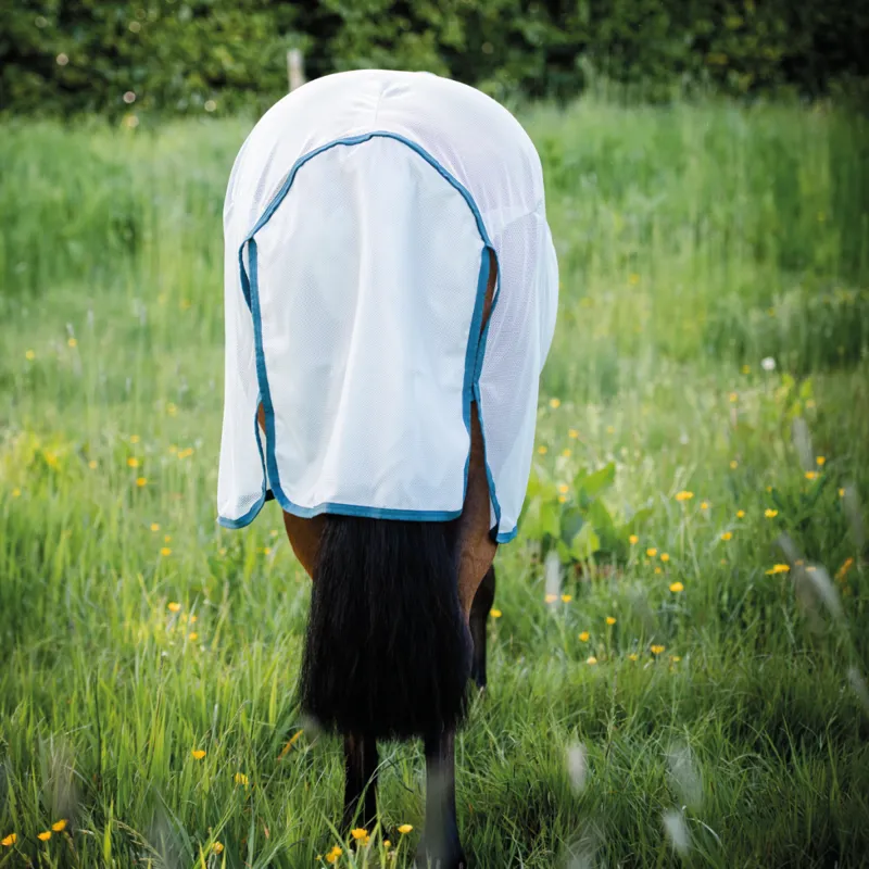 Horseware Amigo Bug Rug Fly Sheet - Silver/Teal-3